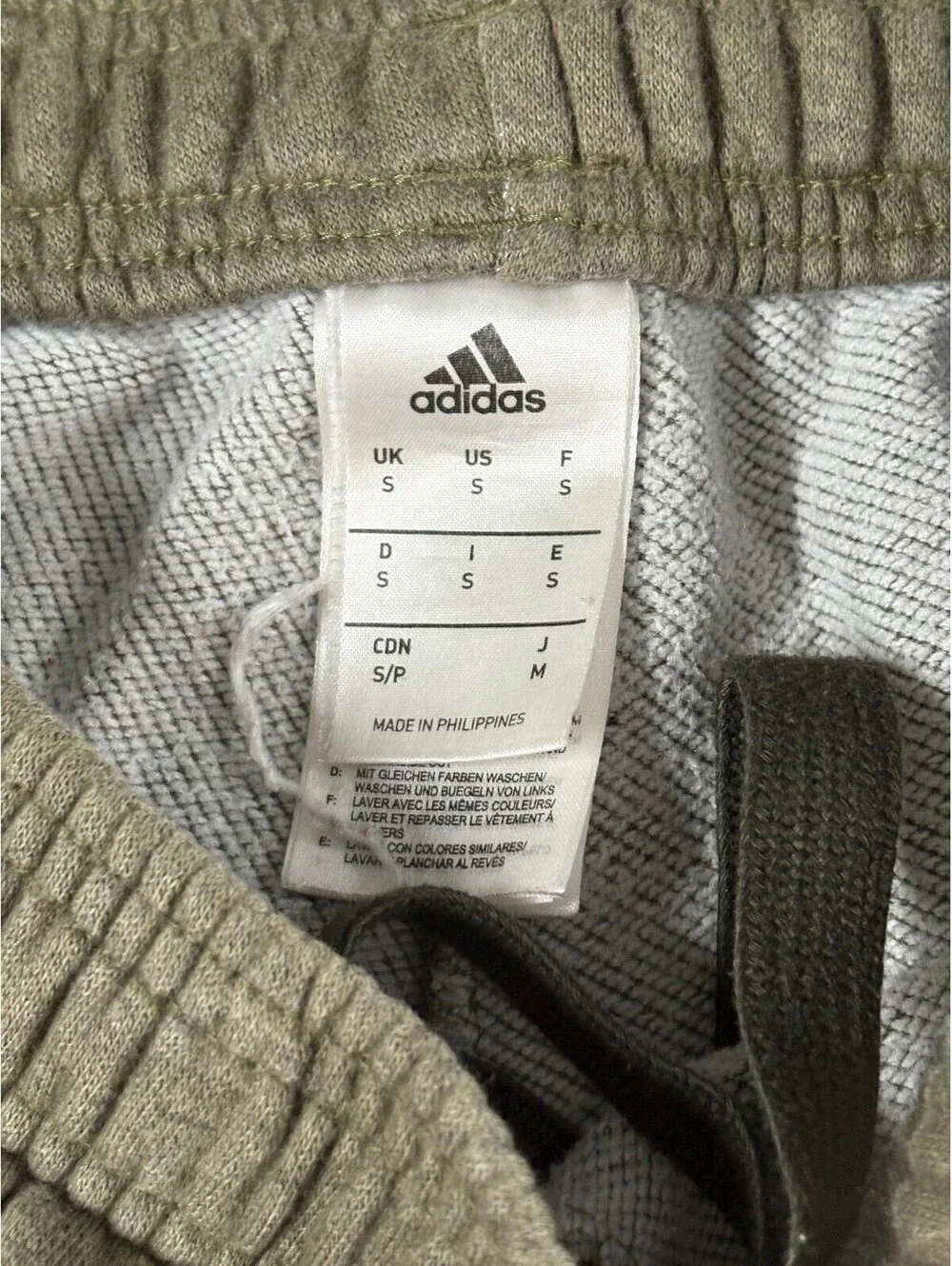 adidas Gray Sweatpants with Side Stripe and Logo
